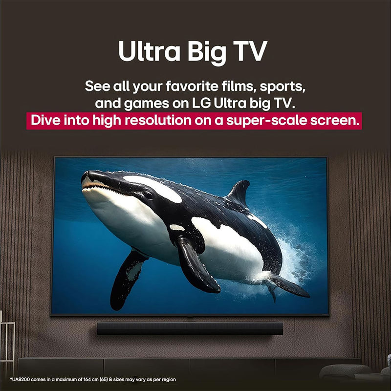 LG UA8200 139 cm (55 inch) 4K Ultra HD Smart WebOS TV with Dolby Atmos (2025 Model)