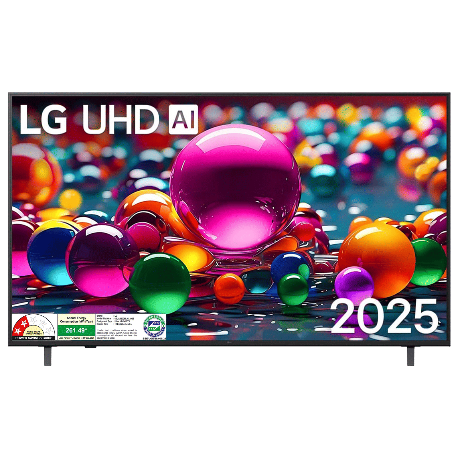 LG UA8200 164 cm (65 inch) 4K Ultra HD Smart WebOS TV with Dolby Atmos (2025 Model)