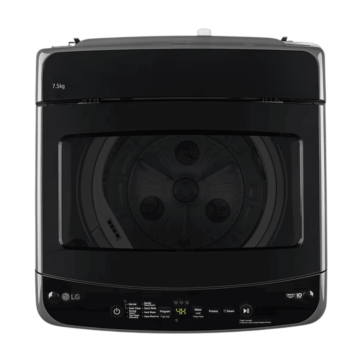 LG 7.5 kg 5 Star Inverter Fully Automatic Top Load Washing Machine (T75VBMB1S.ABMQEIL, In-Built Heater, Middle Black)