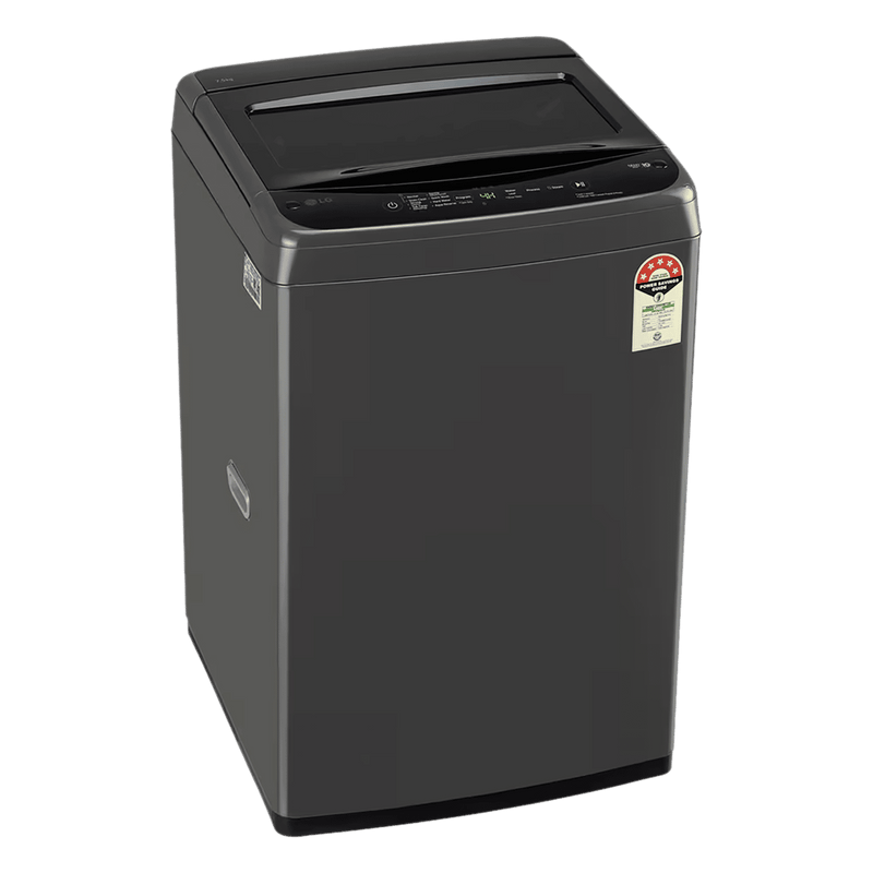 LG 7.5 kg 5 Star Inverter Fully Automatic Top Load Washing Machine (T75VBMB1S.ABMQEIL, In-Built Heater, Middle Black)