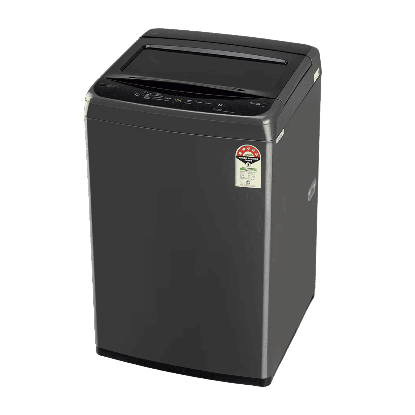 LG 7.5 kg 5 Star Inverter Fully Automatic Top Load Washing Machine (T75VBMB1S.ABMQEIL, In-Built Heater, Middle Black)