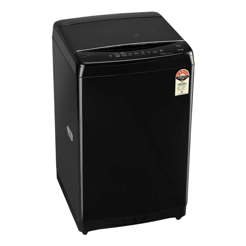 LG 8 kg 5 Star Wi-Fi Inverter Fully Automatic Top Load Washing Machine (T80V4OB1S.ANBQEIL, In-Built Heater, Onyx Black)