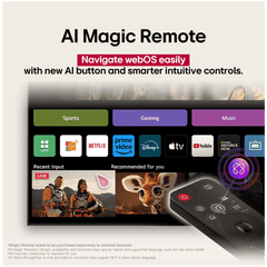LG UA8200 108 cm (43 inch) 4K Ultra HD Smart WebOS TV with Dolby Atmos (2025 Model)