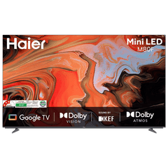 Haier M80F 189 cm (75 inch) 4K Ultra HD Mini LED Google TV with Google Assistant Support (2025 model)