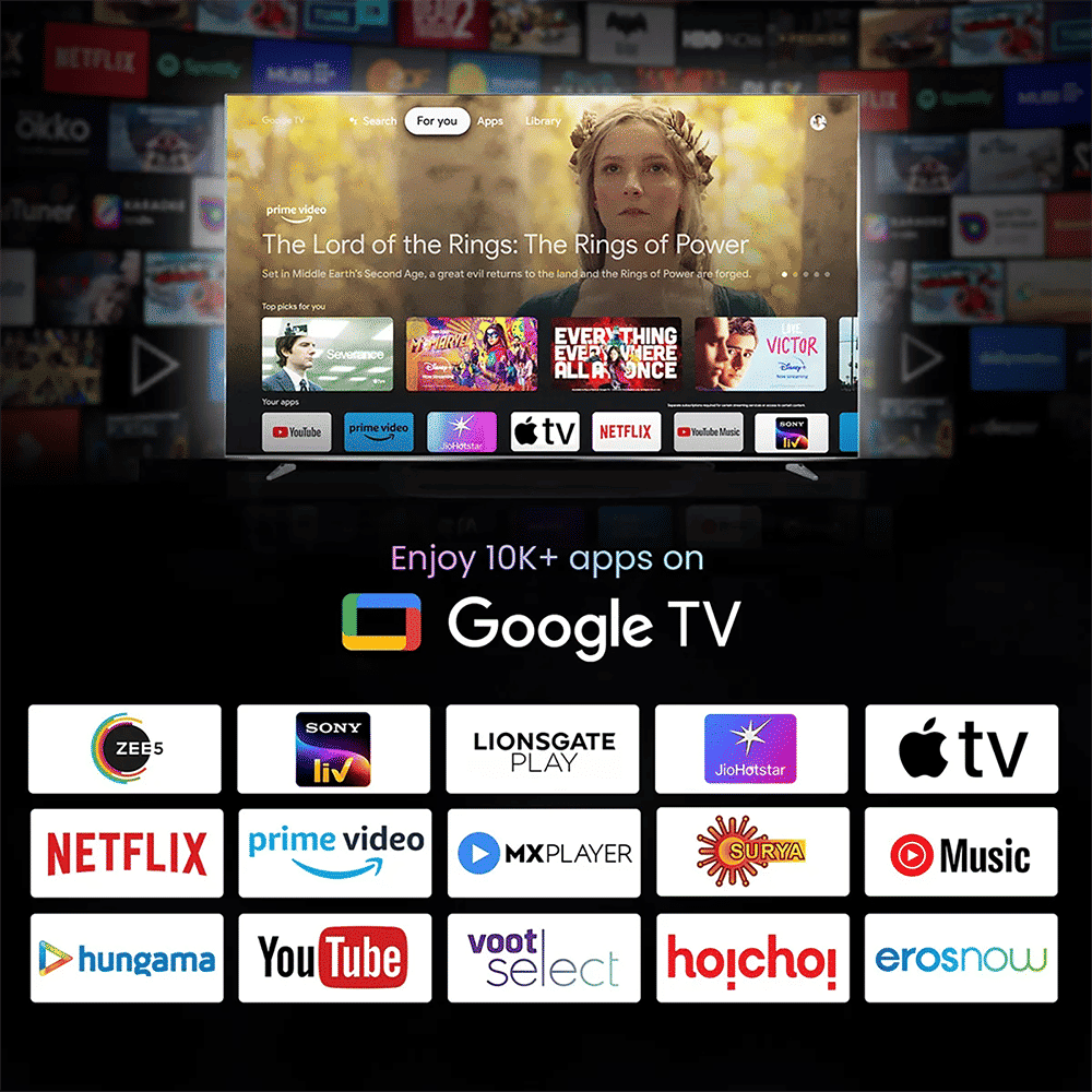 Haier M80F 189 cm (75 inch) 4K Ultra HD Mini LED Google TV with Google Assistant Support (2025 model)