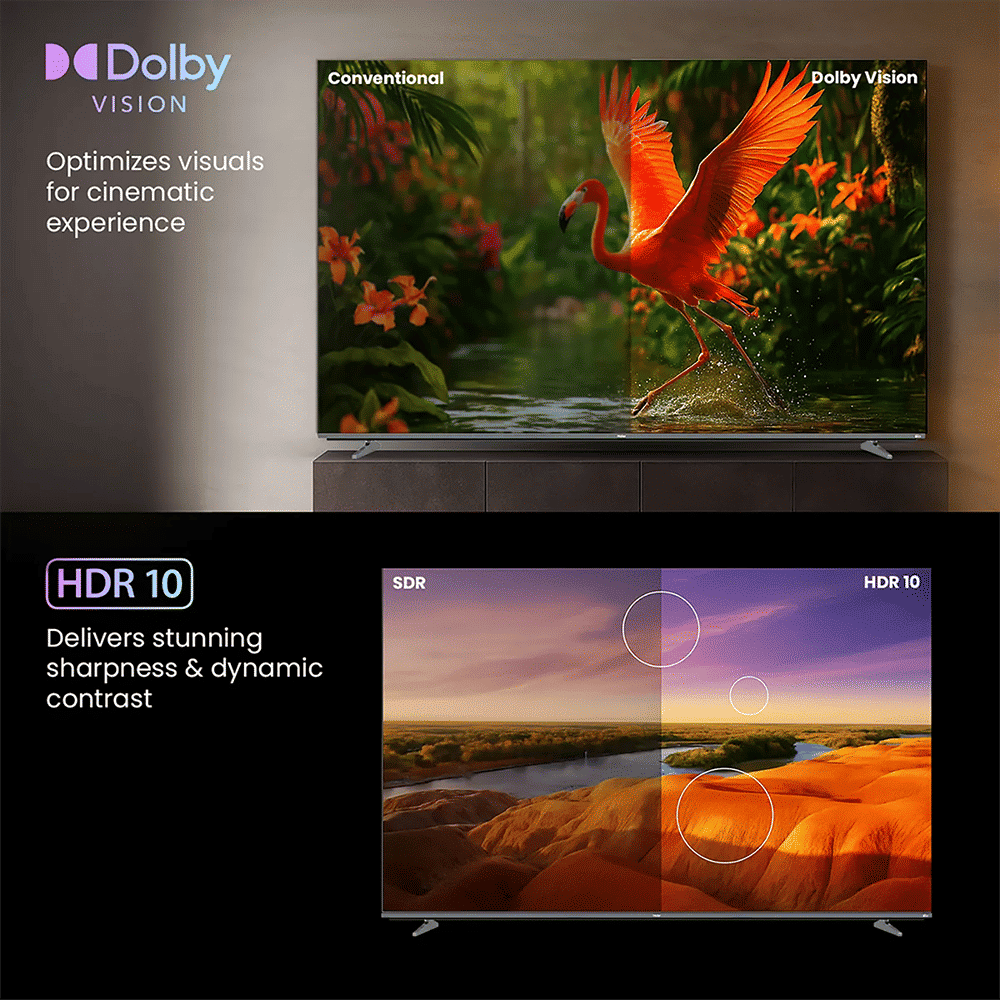 Haier M80F 189 cm (75 inch) 4K Ultra HD Mini LED Google TV with Google Assistant Support (2025 model)