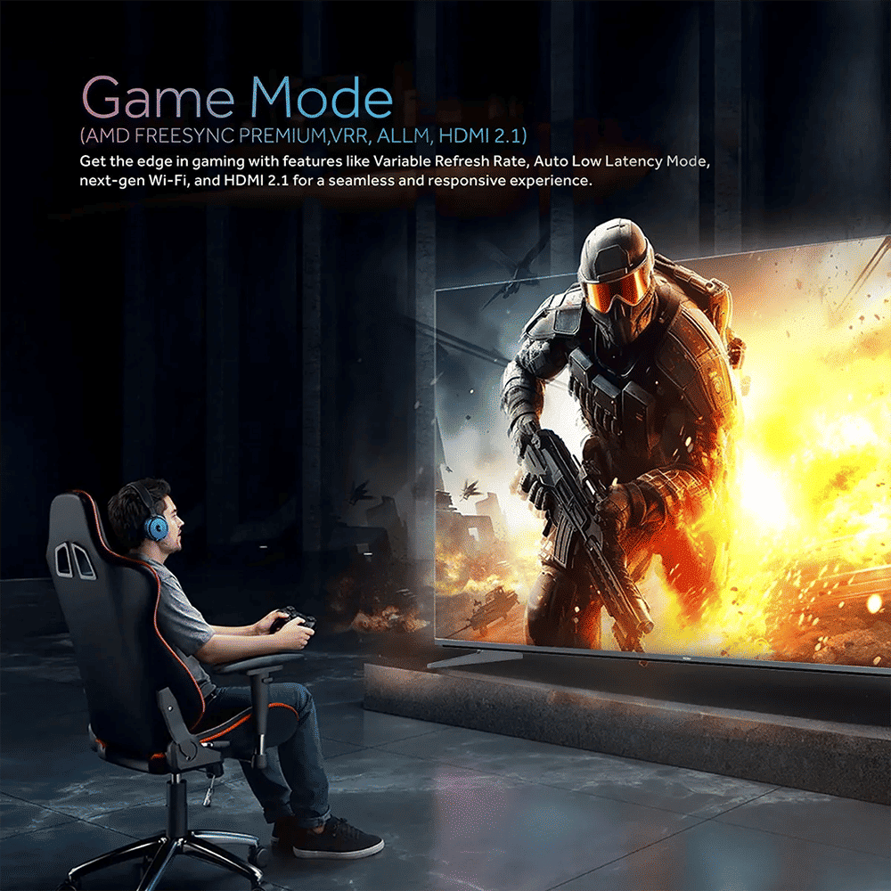 Haier M80F 189 cm (75 inch) 4K Ultra HD Mini LED Google TV with Google Assistant Support (2025 model)