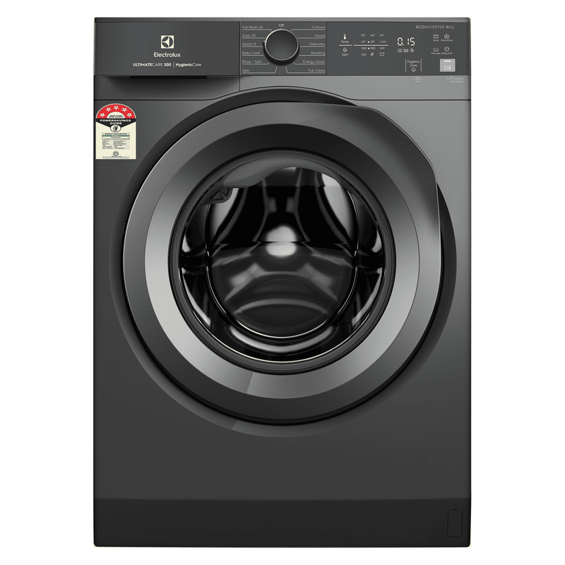 Electrolux 9 kg 5 Star Inverter Fully Automatic Front Load Washing Machine (UltimateCare 300, EWF9024M3SB, HygienicCare, Dark Silver)-1