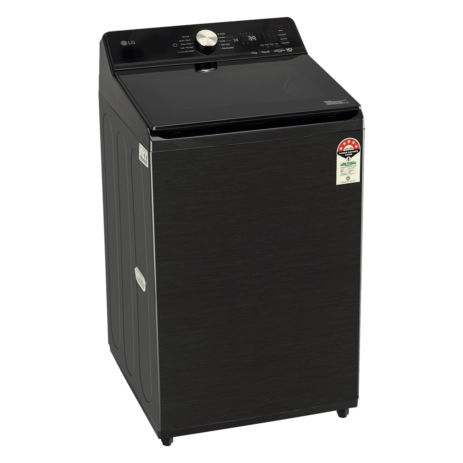 LG 10 kg 5 Star Wi-Fi Inverter Fully Automatic Top Load Washing Machine (TX Series, TX510SWP.APBQEIL, AI Direct Drive, Platinum Black)
