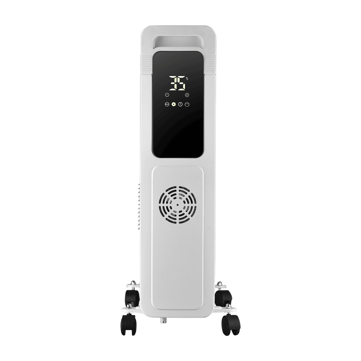 Russell Hobbs ROR11DF 2900W Digital Oil Filled Radiator Room Heater with 11 Radiating Heating Fins (Oxygen-friendly Heating, White)