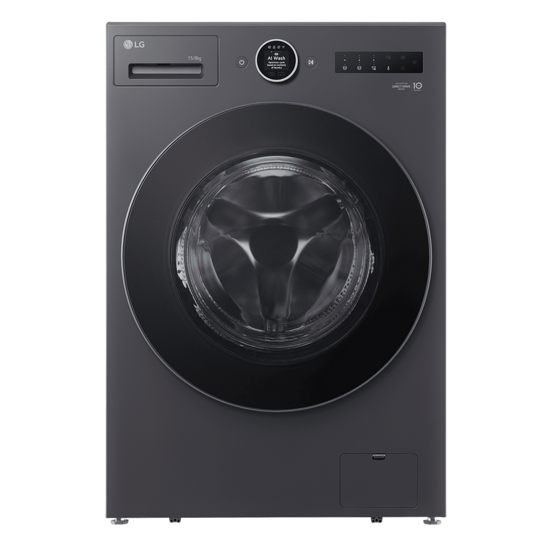LG 15/8 kg Wi-Fi Inverter Fully Automatic Front Load Washing Machine (VX Series, FDX91508A9E.AEGQEIL, AI Direct Drive 2.0, Essence Graphite)-1