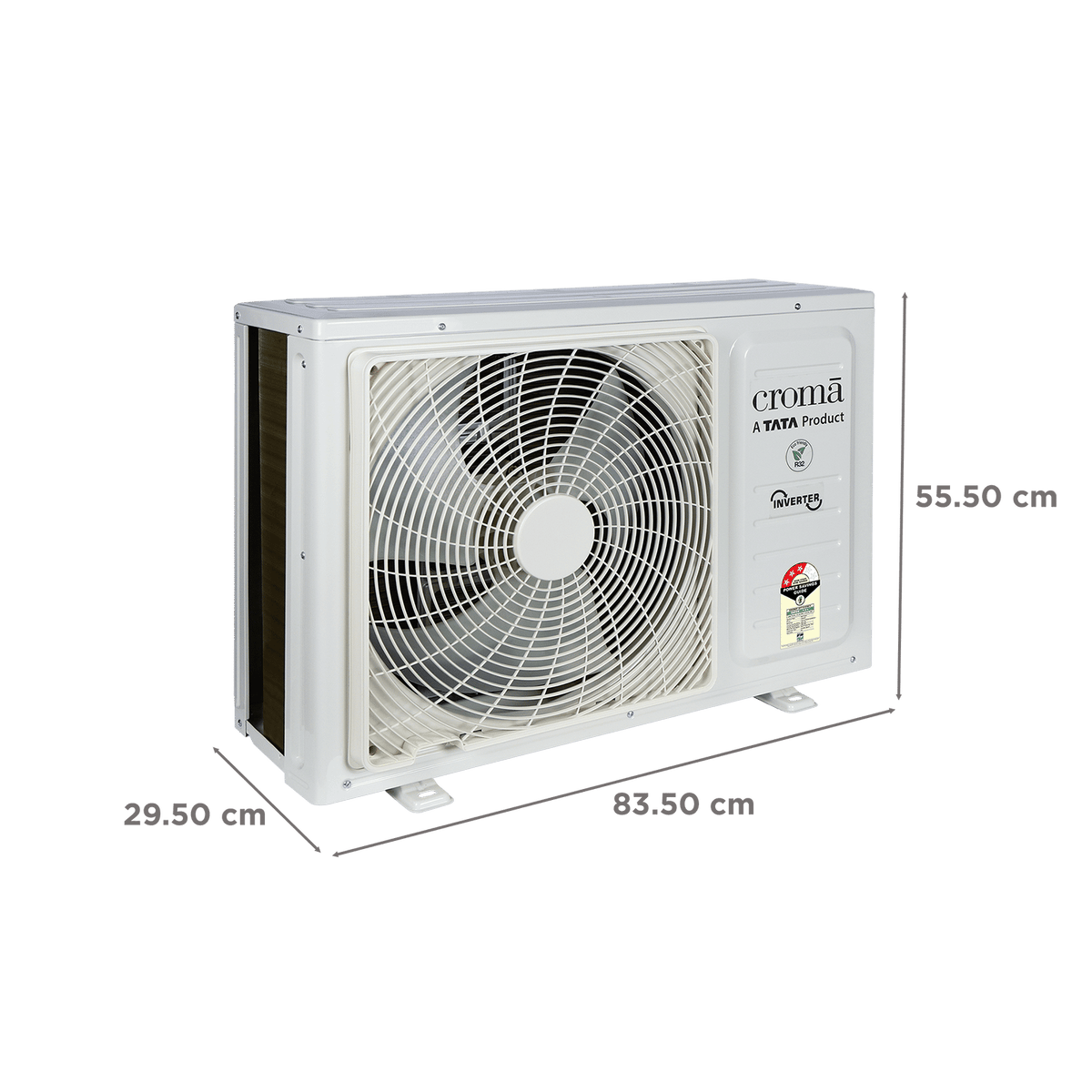 Croma 7 in 1 Convertible 1.5 Ton 3 Star Inverter Split AC CRLA018IND342404