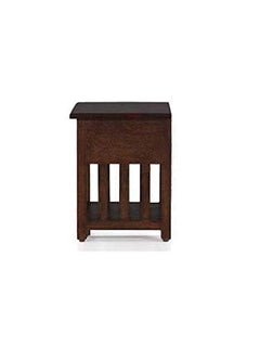Side Table (Walnut) for Bedroom | Sheesham Wood Bedside Table for Bedroom Wooden Side Table