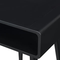 Bedside end Table Open Shelf | Sofa Side Table | Bedroom Table | Tall End Table | Rosewood | Color Black (Brown