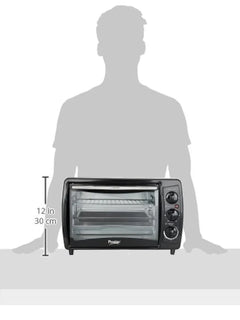 Prestige POTG 19 PCR 19 Liters Oven Toaster Grill, Black