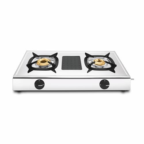 Butterfly Matchless Stainless Steel 3 Burner LPG Gas Stove, Manual Ignition