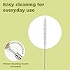 MILTON Malmo 1200 Thermosteel Double Wall Vacuum Insulated Stainless Steel Water Tumbler with Handle 1100ml,Travel Mug with Straw,Silicon Cap,Cleaning Brush,Hot & Cold Beverage Flask, Cream