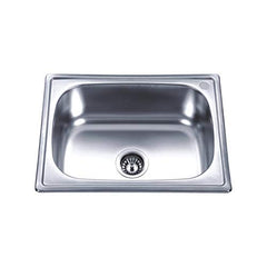 Kaff Stainless Steel finish Single Bowl Sink with Anti-Condensation Coating KS60 SB - Silver