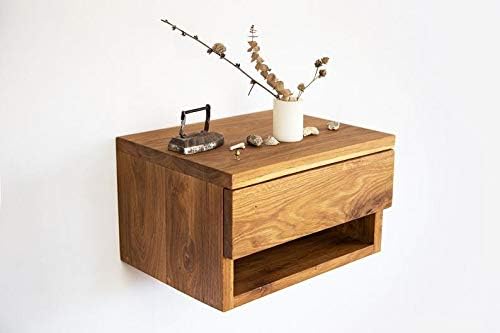Modern Floating Nightstand with Drawer – Space-Saving Floating Bedside Table with Hidden Storage – Sleek Wall-M