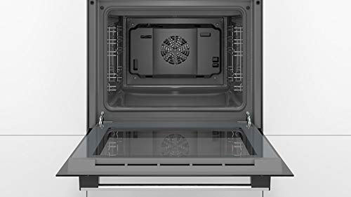 Bosch Serie | 2 60 cm 66 L Stainless Steel Built In Convection OvenHBF010BR0Z (Steel/Black)
