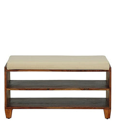 Solid Sheesham Tier Shoe Rack Organizer Wooden | Sheesham Wood Shoe Rack with Seat | Shoe Rack for Home | Hall 