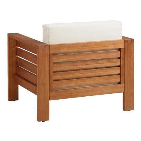 Solid Rosewood Sheesham Teak Finish Wooden 1 Seater Single Sofa (Natural Teak)