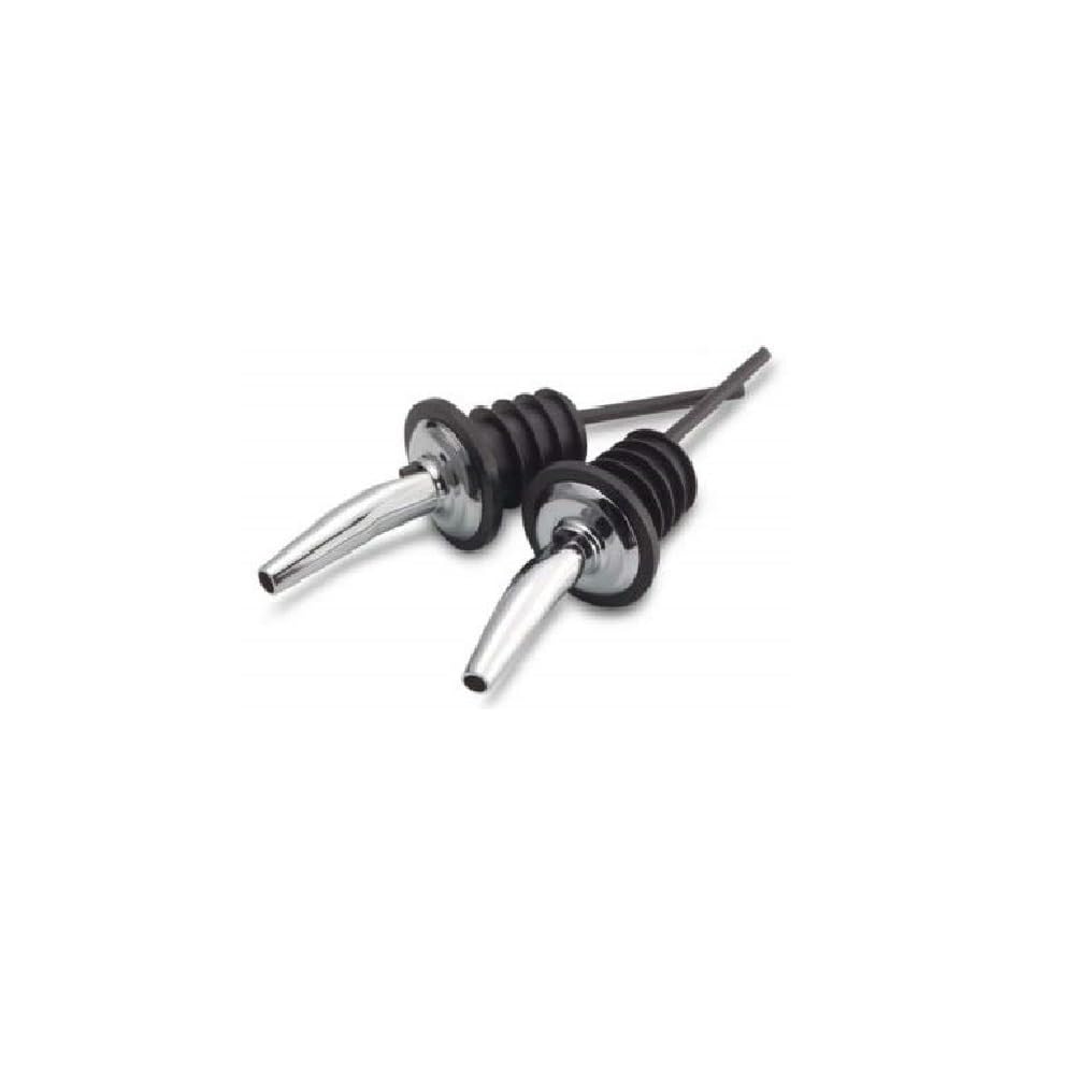 Dynore Stainless Steel Wine, Oil Pourer 2pcs with Double Sided Jigger Peg Measure 15 Ml and 30 Ml