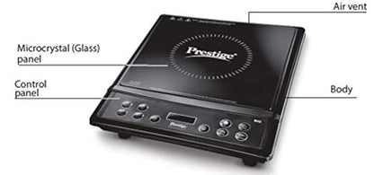 Prestige Rio ICT 1200W Ceramic Induction Cooktop with Indian Menu Options 