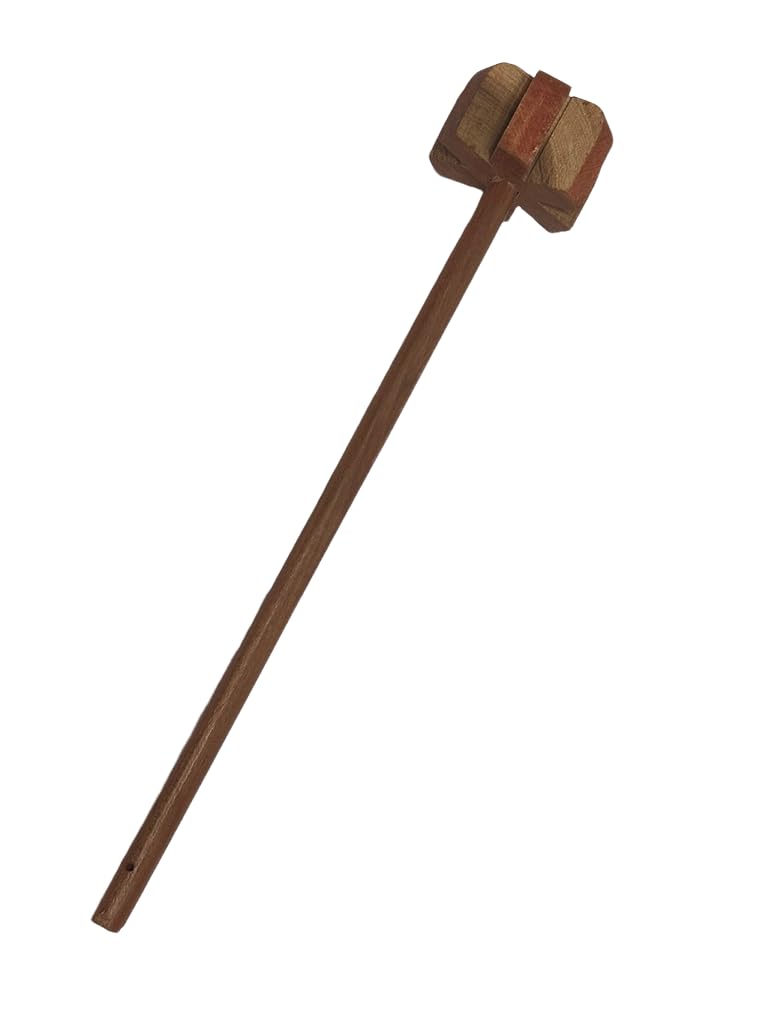 Dynore Wooden Hand Blender (Brown Old)