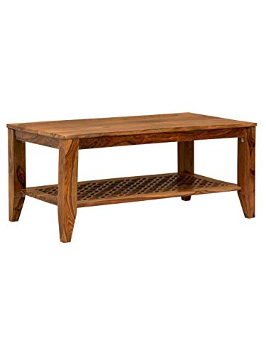 Coffee Table for Living Room | Center Table | Carved NET Coffee Table | Provincial Teak Finish
