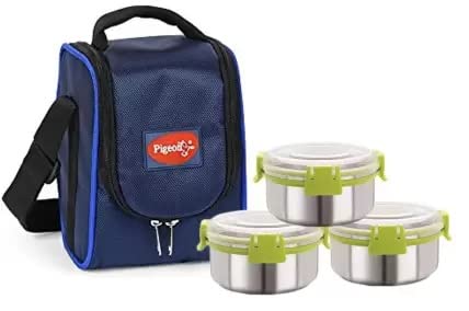 Pigeon Round Stainless Steel Tiffin Box 400 ml