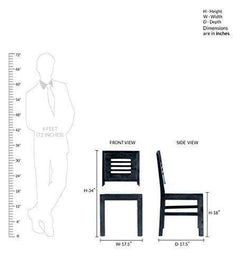 Solid Sheesham Wood Dining Chair Set of 2 for Living Room Multipurpose Wooden Study Chair for Computer Des