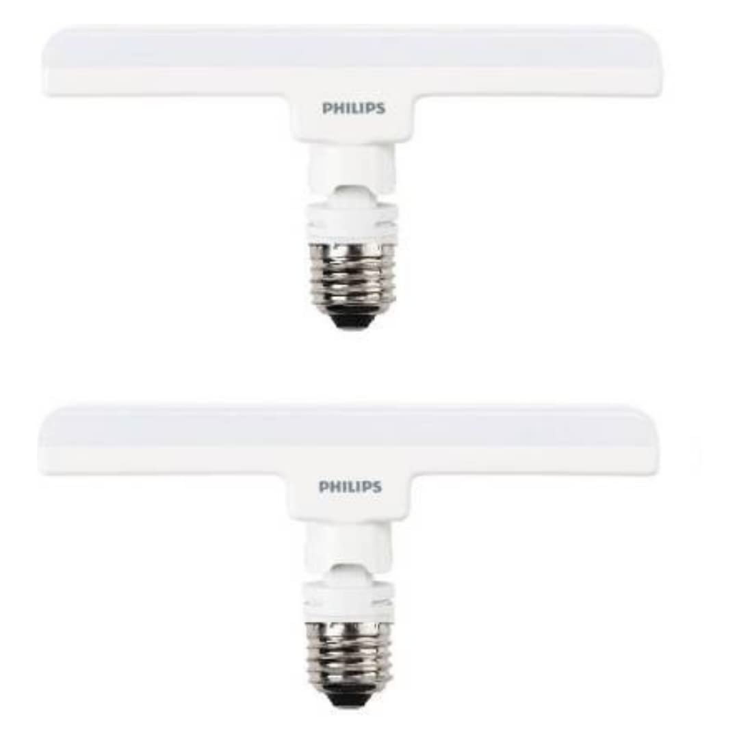 Philips Stellar Bright 10W LED T-Bulb, Base: E27 (Warm White), Pack of 2 (929001861213_2)