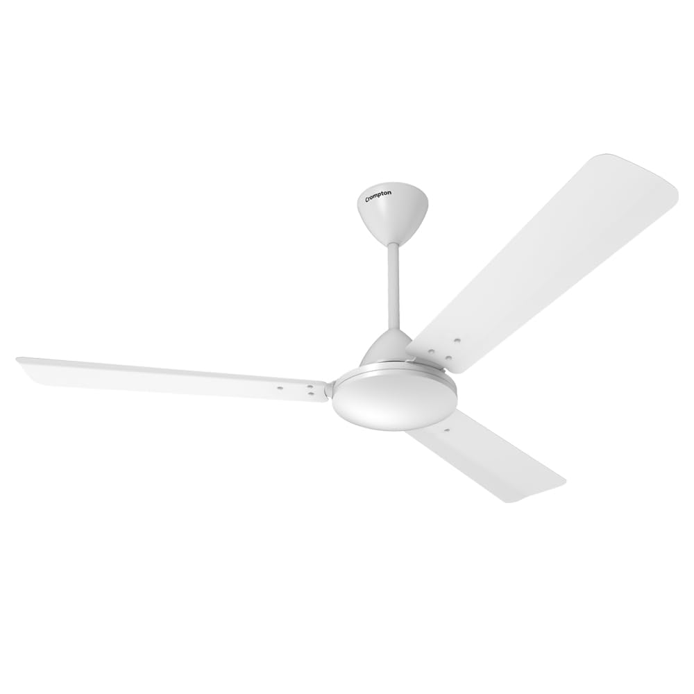 Crompton Jura Prime 1200 mm (48 inch) High Speed Decorative Ceiling Fan with Anti Dust Technology (Conch Cream) Star rated energy efficient fans