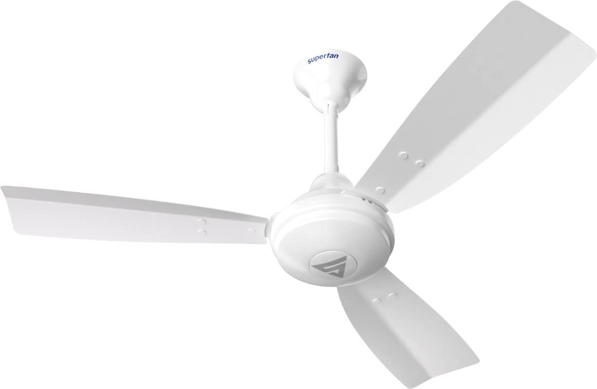 Superfan SuperJ1 900mm BLDC Ceiling Fan for Home| India's 1'st BLDC fan| BEE 5-star Rated Energy Efficient BLDC Fan | 5 Year Warranty (White)