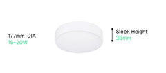 Philips LED Glow Surface Downlight Metal Body, Trim Less Sleek and Energy-efficient Surface Mount Light (3000k - Warm white, B0FLQBD2GF)
