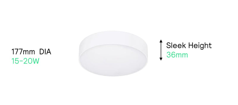 Philips LED Glow Surface Downlight Metal Body, Trim Less Sleek and Energy-efficient Surface Mount Light (3000k - Warm white, B0FLQBD2GF)