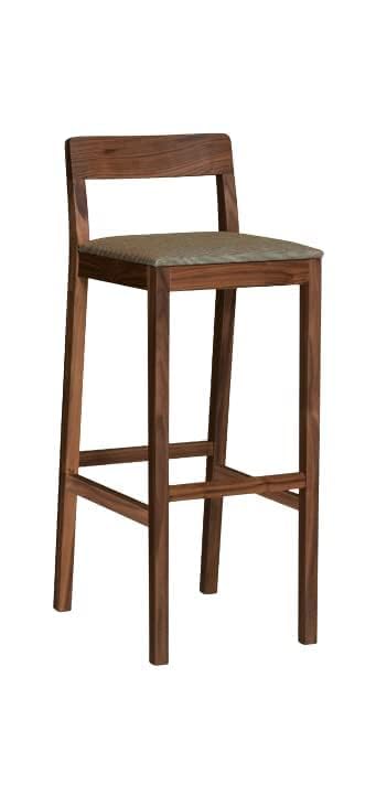 Elegant Sheesham Wood Bar Chair - Durable, Handcrafted, Comfortable Seating with Footrest, Ideal for Home Bar, 