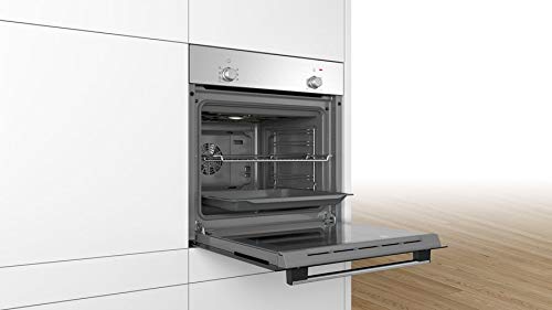 Bosch Serie | 2 60 cm 66 L Stainless Steel Built In Convection OvenHBF010BR0Z (Steel/Black)