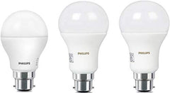 Philips 17-Watt LED Lamp, 8.5-Watt Standard B22 LED Bulb (3 Pieces, Cool Day White) (Pack of 3)