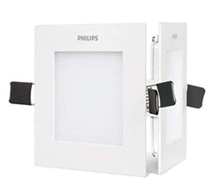 Philips 7-Watt Square Duraslim Recessed Metal Downlighter Ceiling Panel Light (Natural White,Pack of 1)