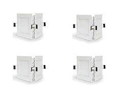 Philips 15-Watt Square Astra Max Plus Recessed Metal Downlighter Ceiling Panel Light (Cool White,Pack of 4)