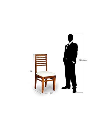 Dining Chair Only | Dinning Chairs for Dining Room Table | Sheesham Wood, Set of 2, Provincial Teak Finish