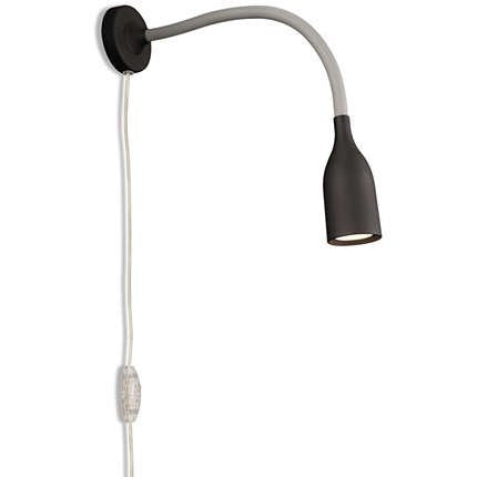 Philips 55541 Wall Light – Black Roomstylers Wall Light 55541/30/86 Modern LED Wall Mounted Lamp for Bedroom
