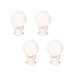 Philips Deco Mini Base B22 0.5-Watt LED Bulb (Pack of 4, White) (Small)