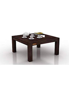 SHEESHAM Wood Coffee Table | 28X28 INCH TOP | Dark Walnut