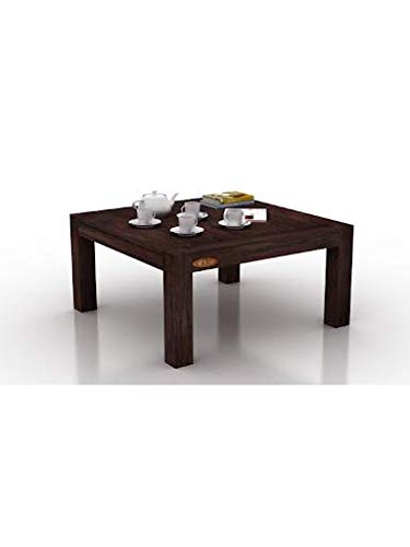 SHEESHAM Wood Coffee Table | 28X28 INCH TOP | Dark Walnut