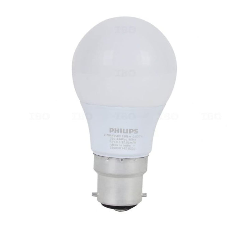 Philips Base B22 3Watt LED Bulb (Cool Day Light, Pack of 6)