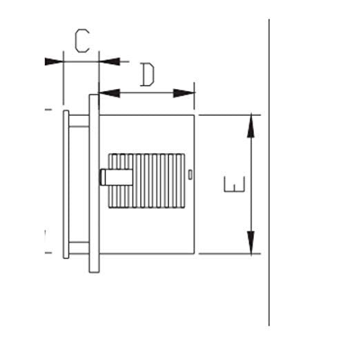 Kaff Exhaust Fan LYRA LR6 150 mm(Black)