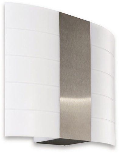 Philips 17126/47/86 23-Watt Mygarden Wall Light (White and Stainless Steel)